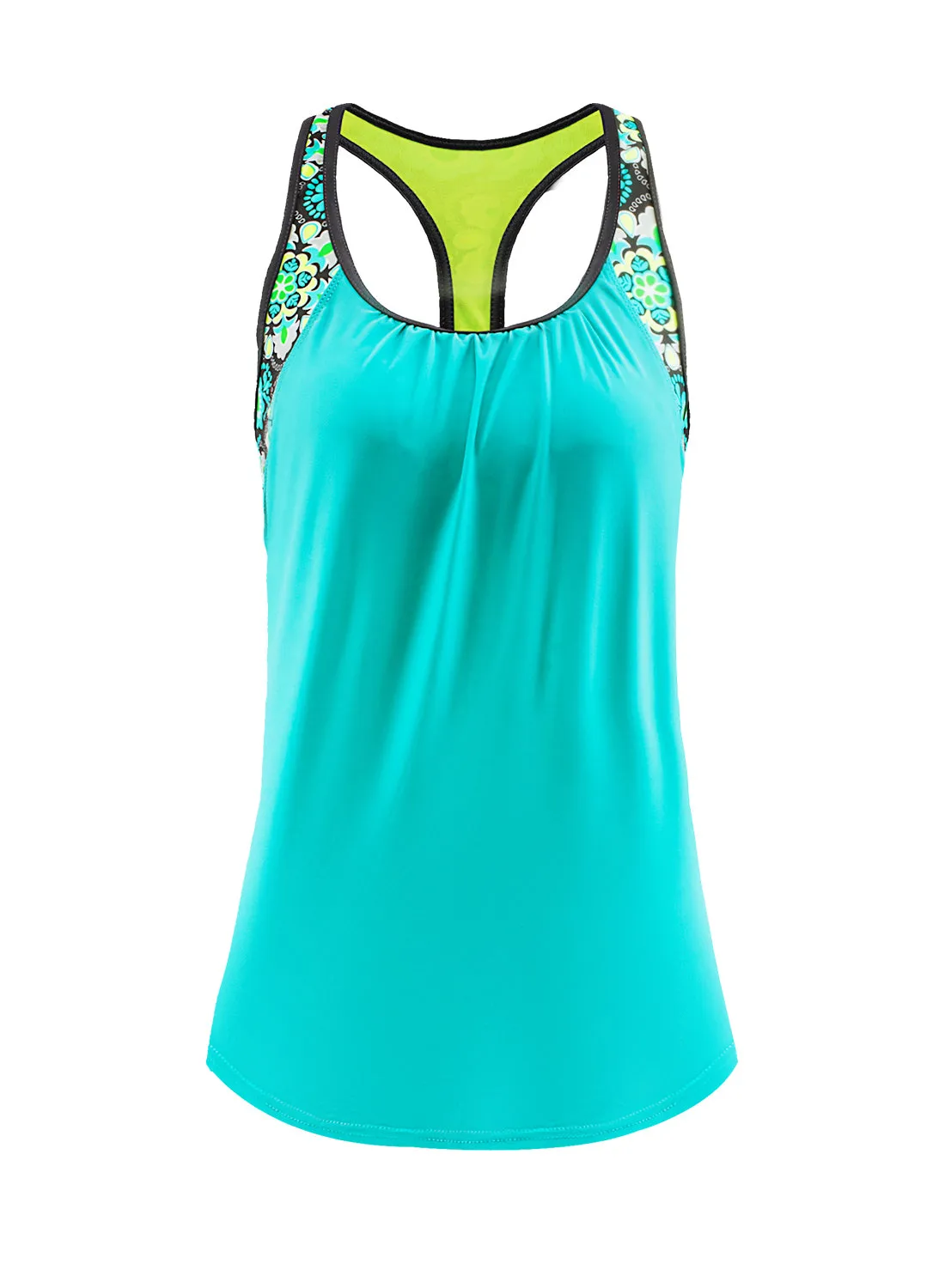 2021 Round Neck Print Quick-drying Swimsuit