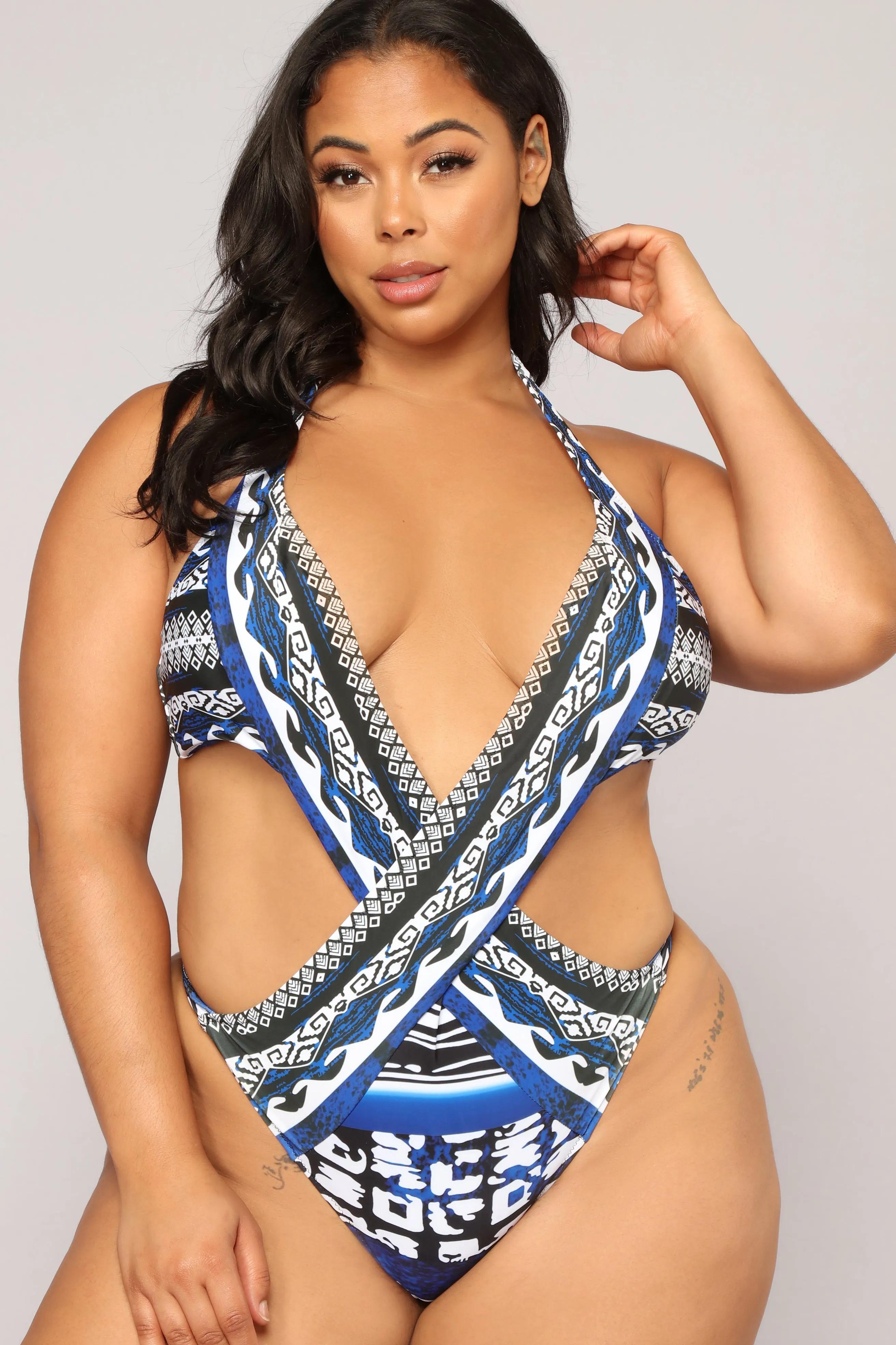 Adventurous By The Sea Monokini - Blue