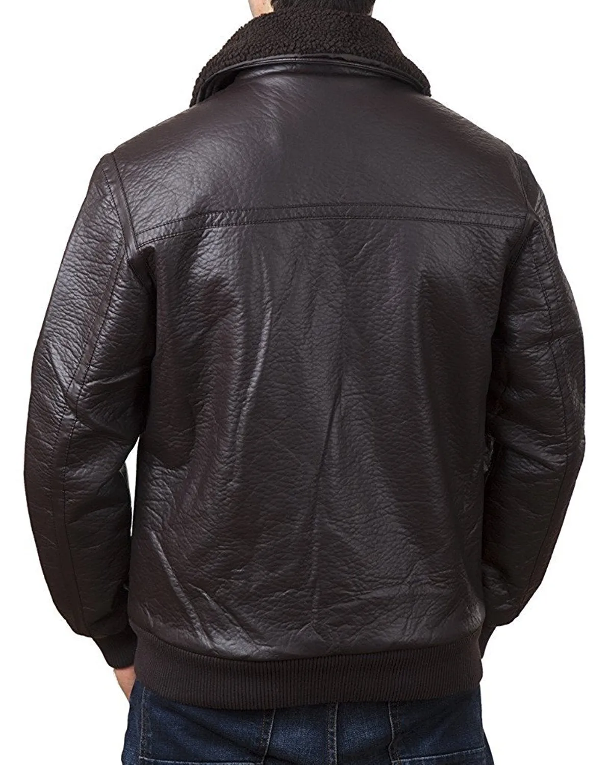 A.K. Collection Men's Faux-Leather Moto Jacket - Available in Many Styles - CLEARANCE - FINAL SALE