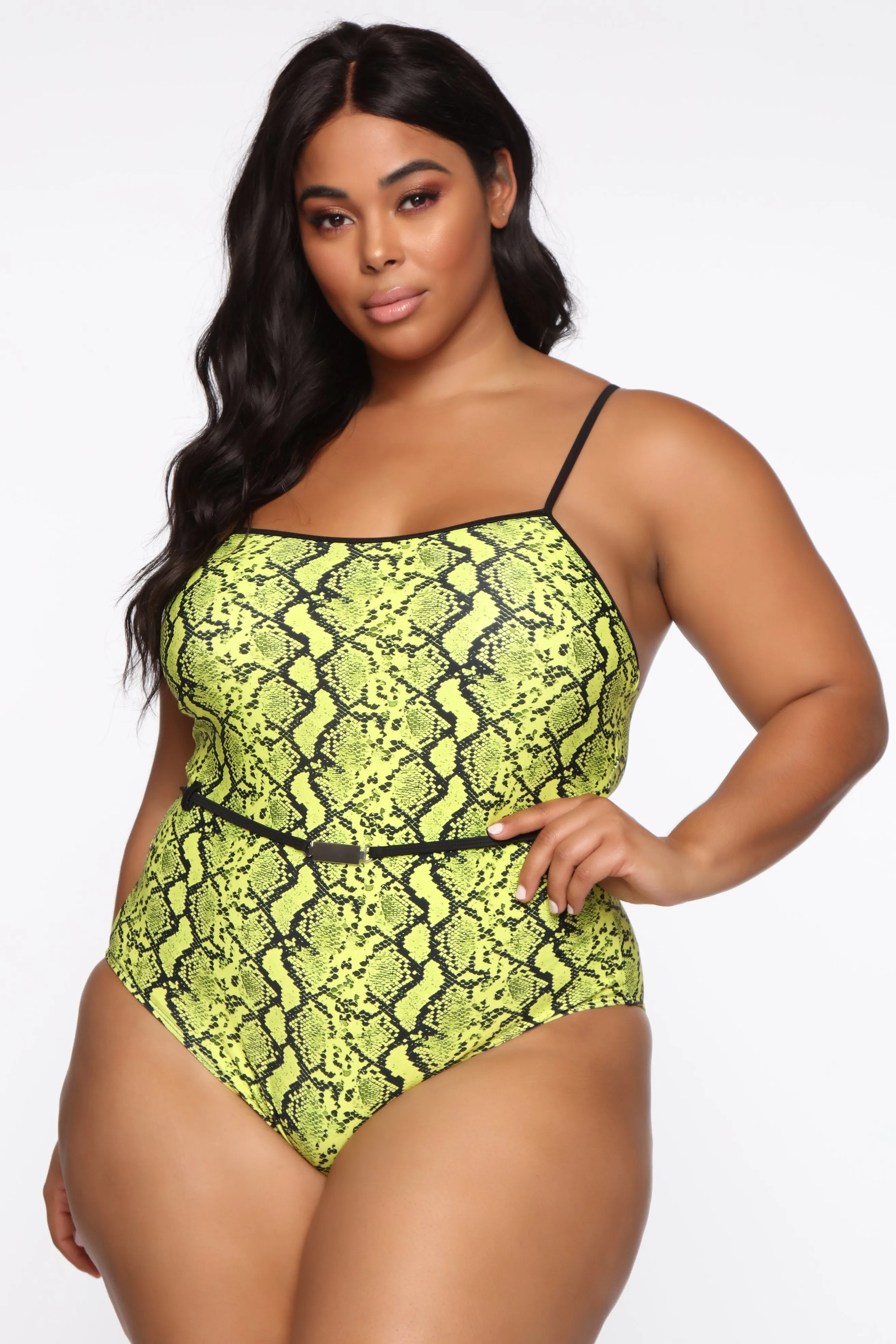 All Eyes On Me Swimsuit - Lime
