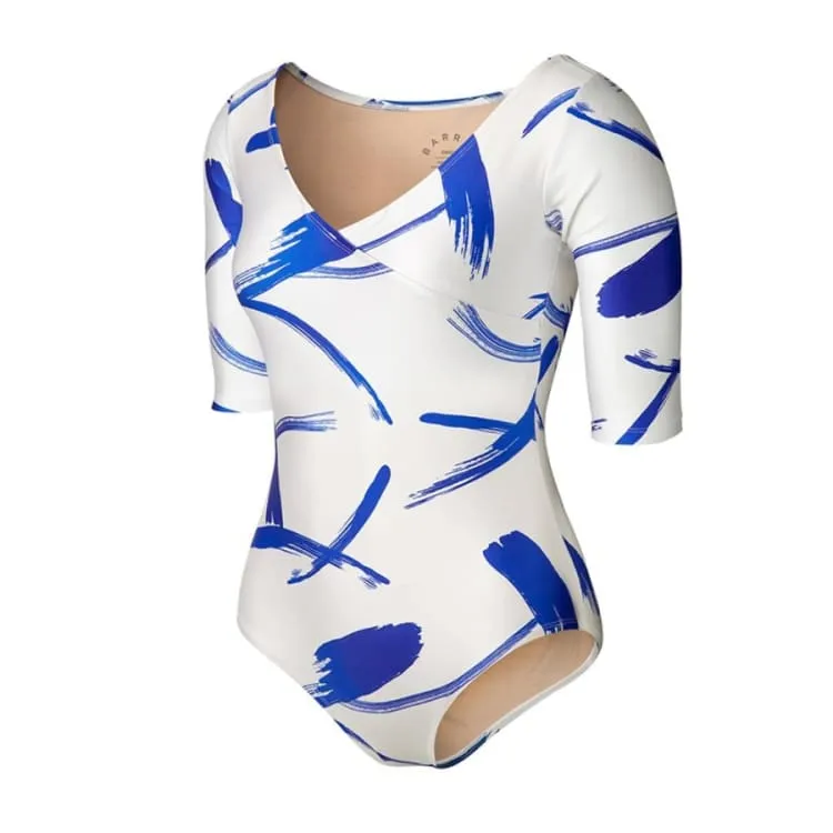 Barrel Womens Wrap Monokini-BLUE PAINTING