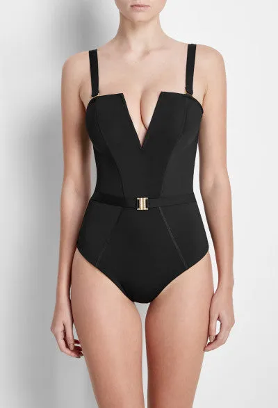 Black Victory One-Piece Swimsuit