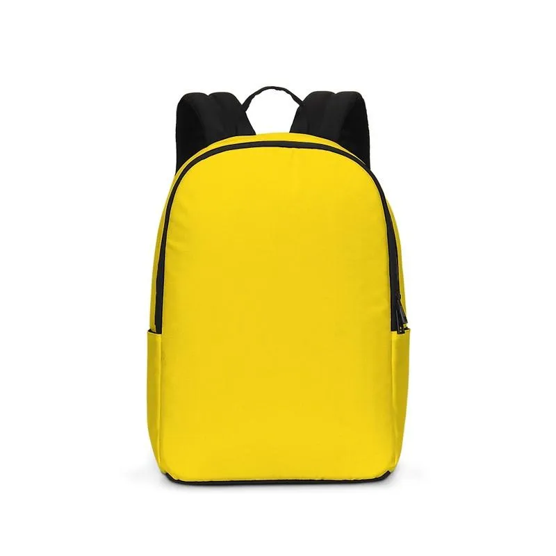 Bright Yellow Waterproof Backpack | Bright Pure Yellow | C0M12Y100K0