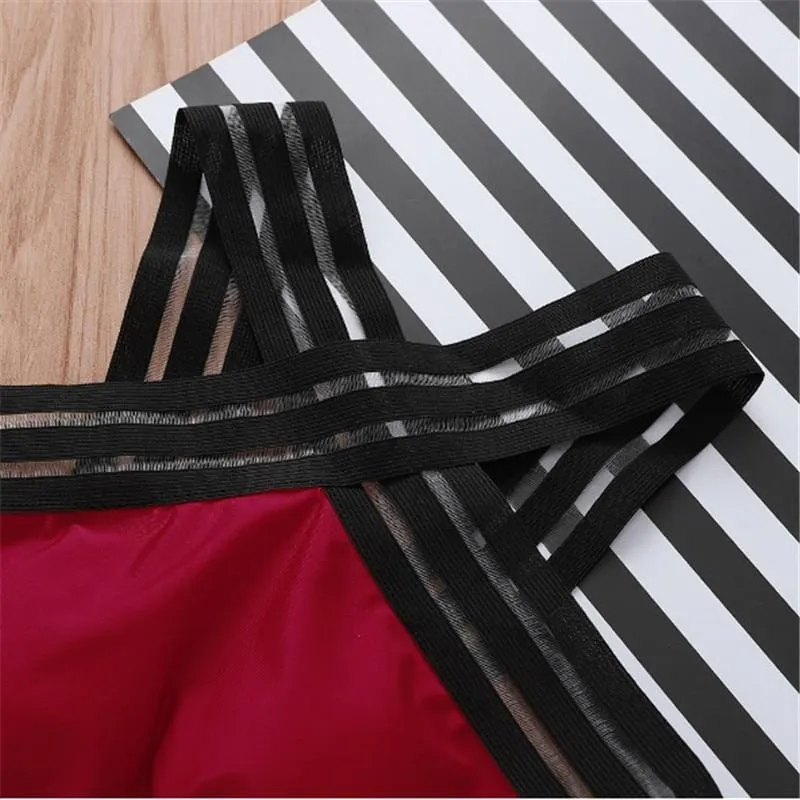 Cross-Front One-Piece Swimsuit