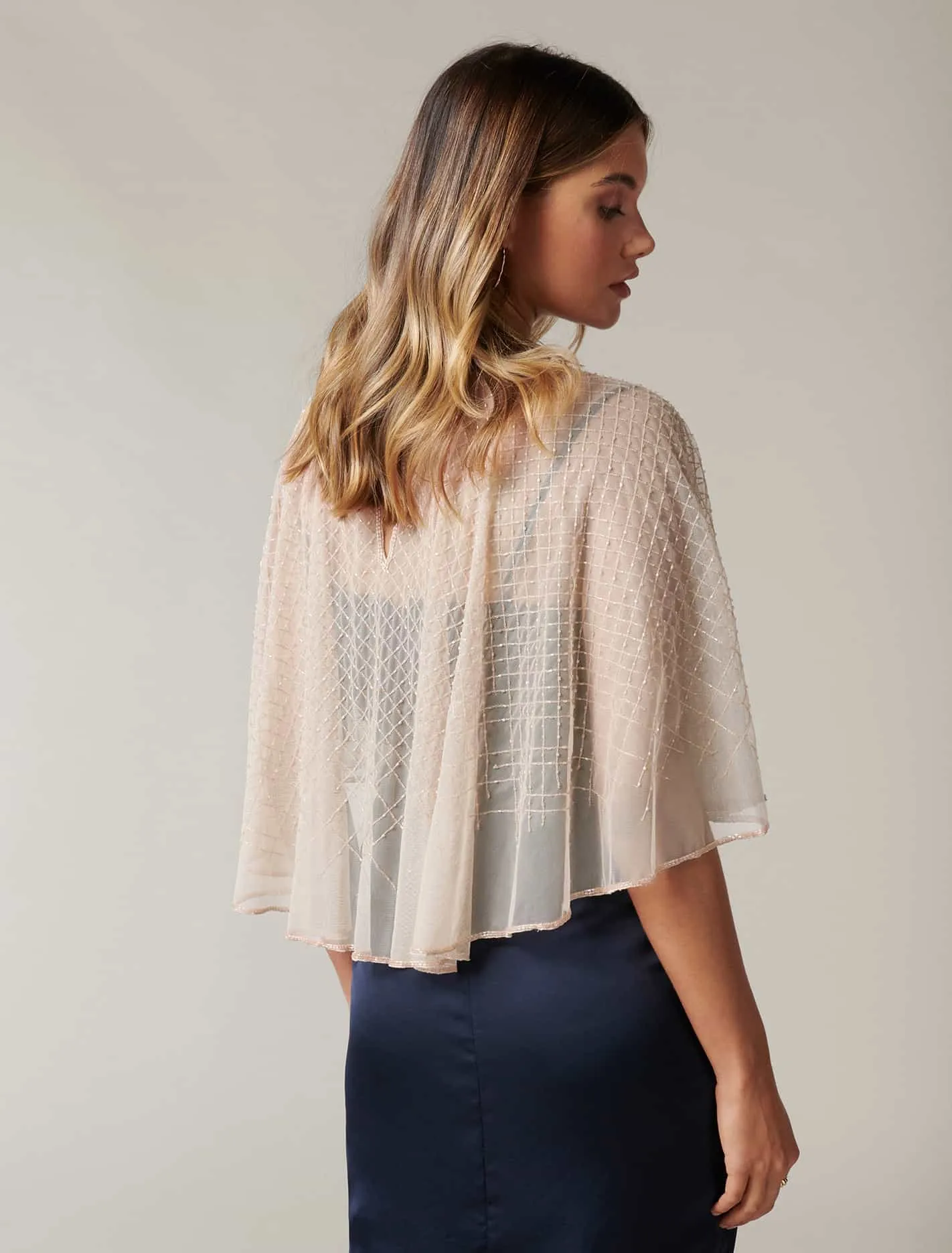 Gabriella Embellished Cape
