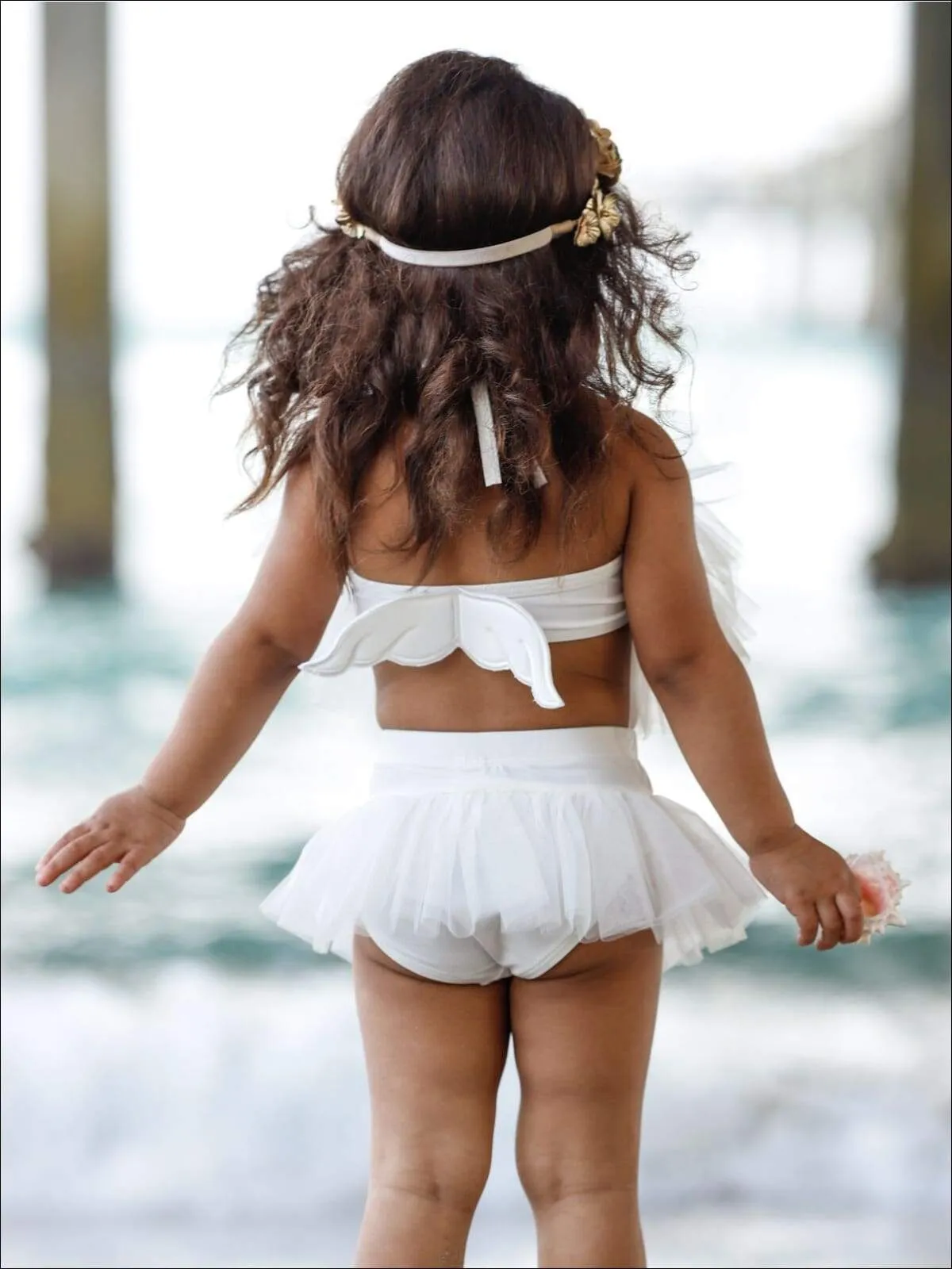 Girls Adorable Angel Two Piece Swimsuit