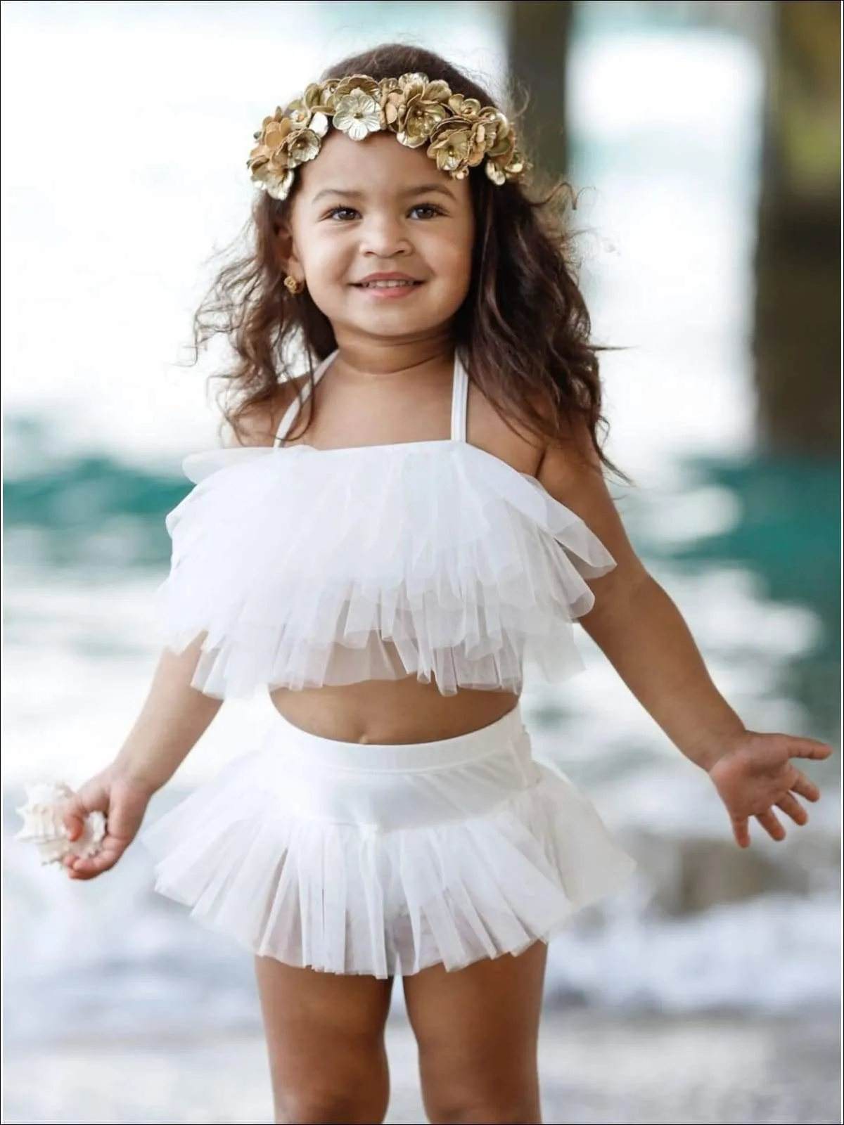 Girls Adorable Angel Two Piece Swimsuit