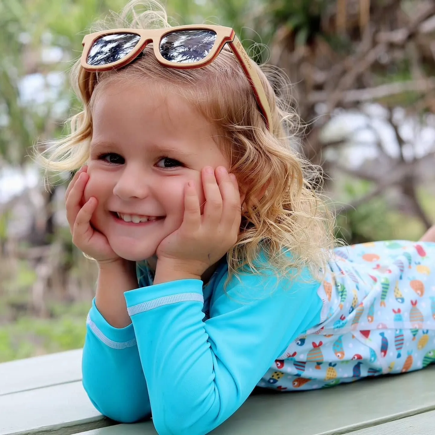 Girls All-In-One Swim Sunsuit | Fish Frenzy