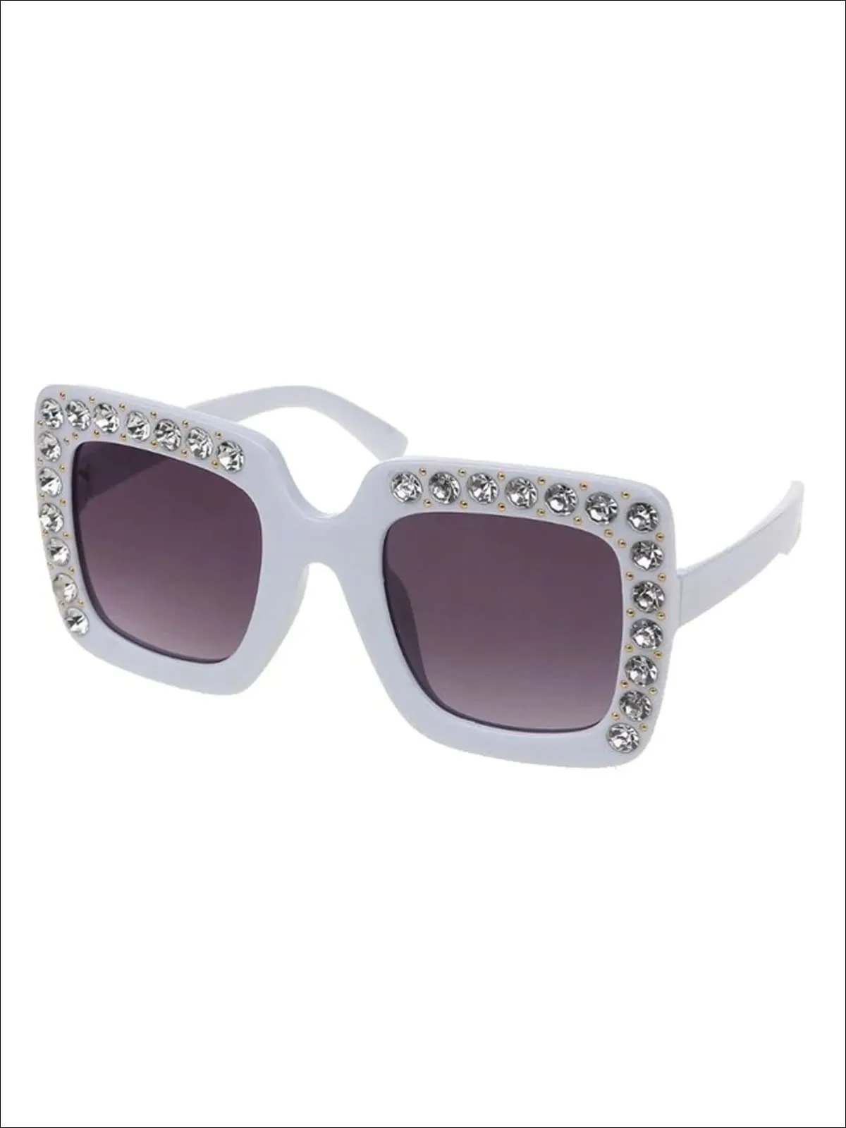 Girls Rhinestone Rimmed Sunglasses