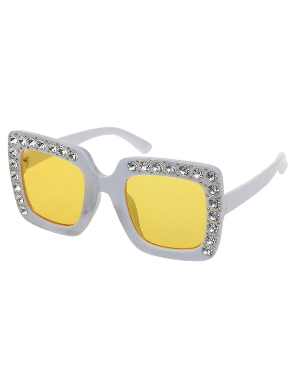 Girls Rhinestone Rimmed Sunglasses