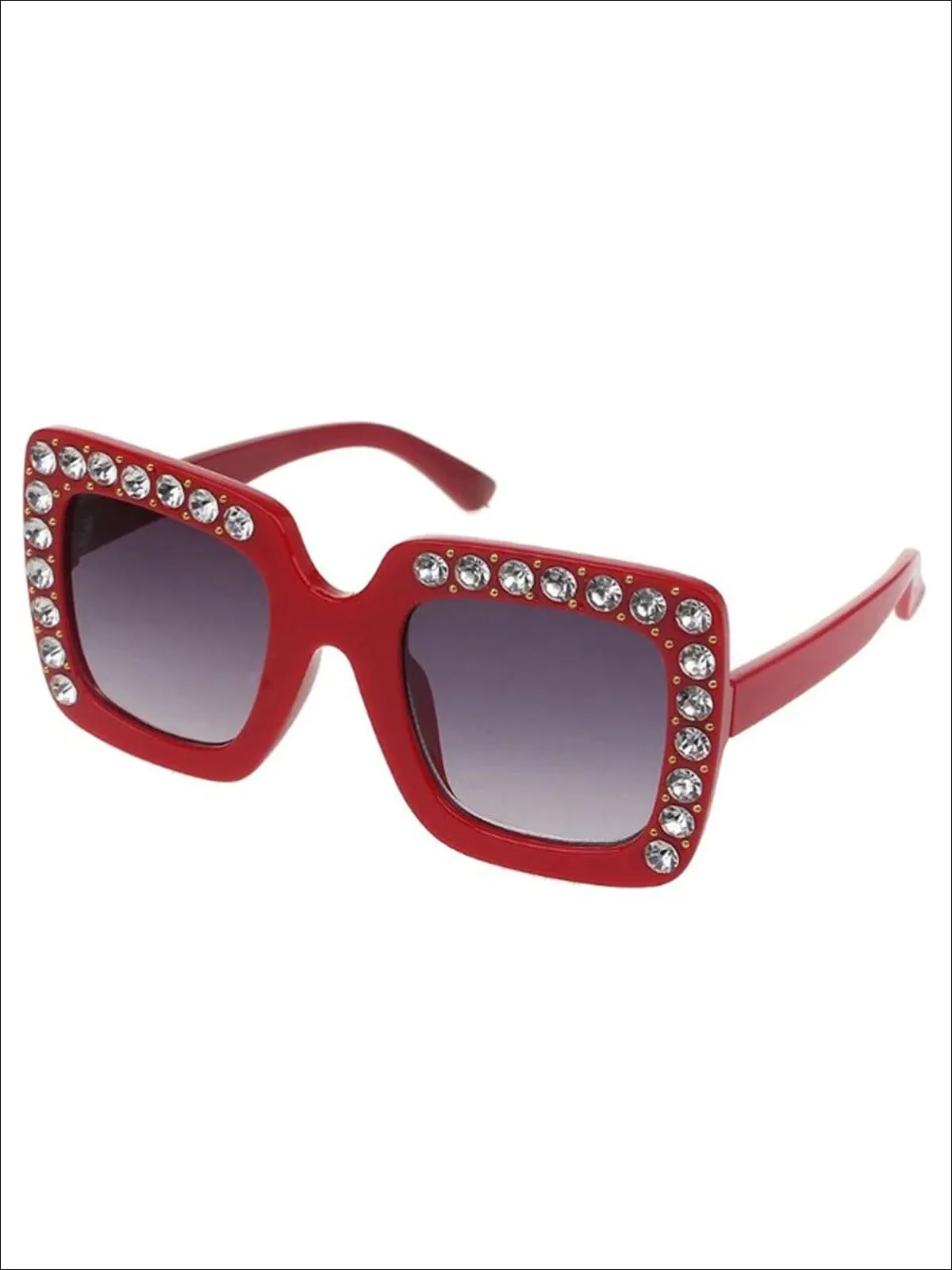 Girls Rhinestone Rimmed Sunglasses