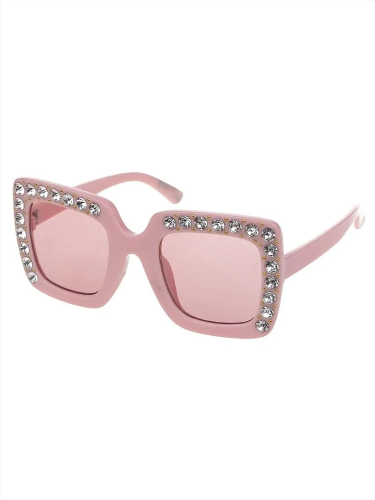 Girls Rhinestone Rimmed Sunglasses