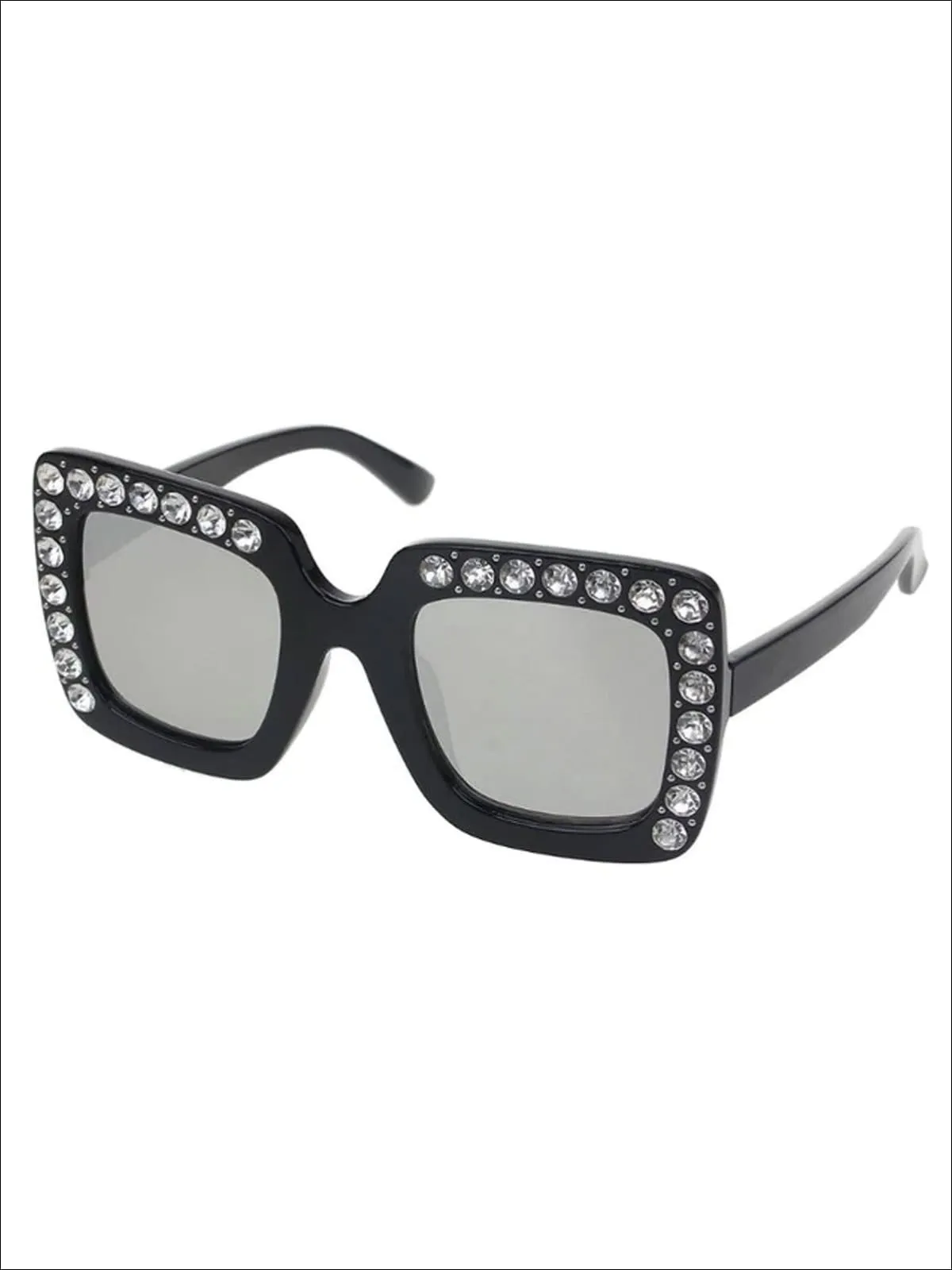 Girls Rhinestone Rimmed Sunglasses