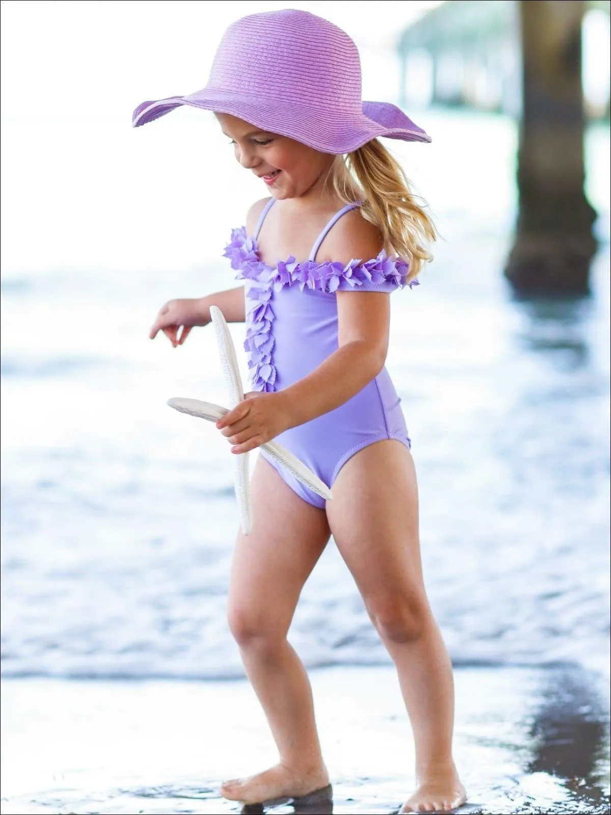 Girls Splash In the Sun One Piece Swimsuit