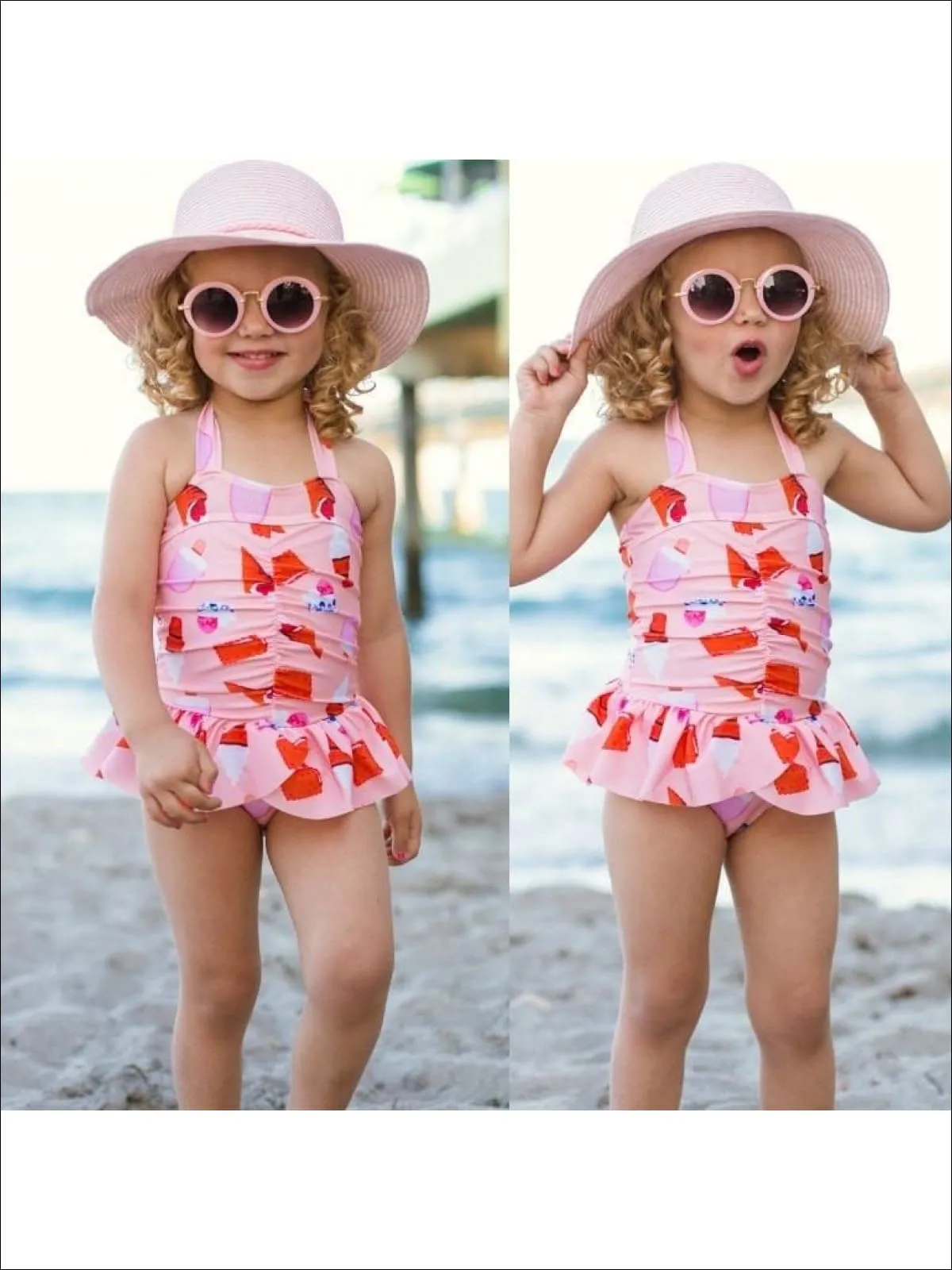 Girls Try Not To Melt One Piece Swimsuit