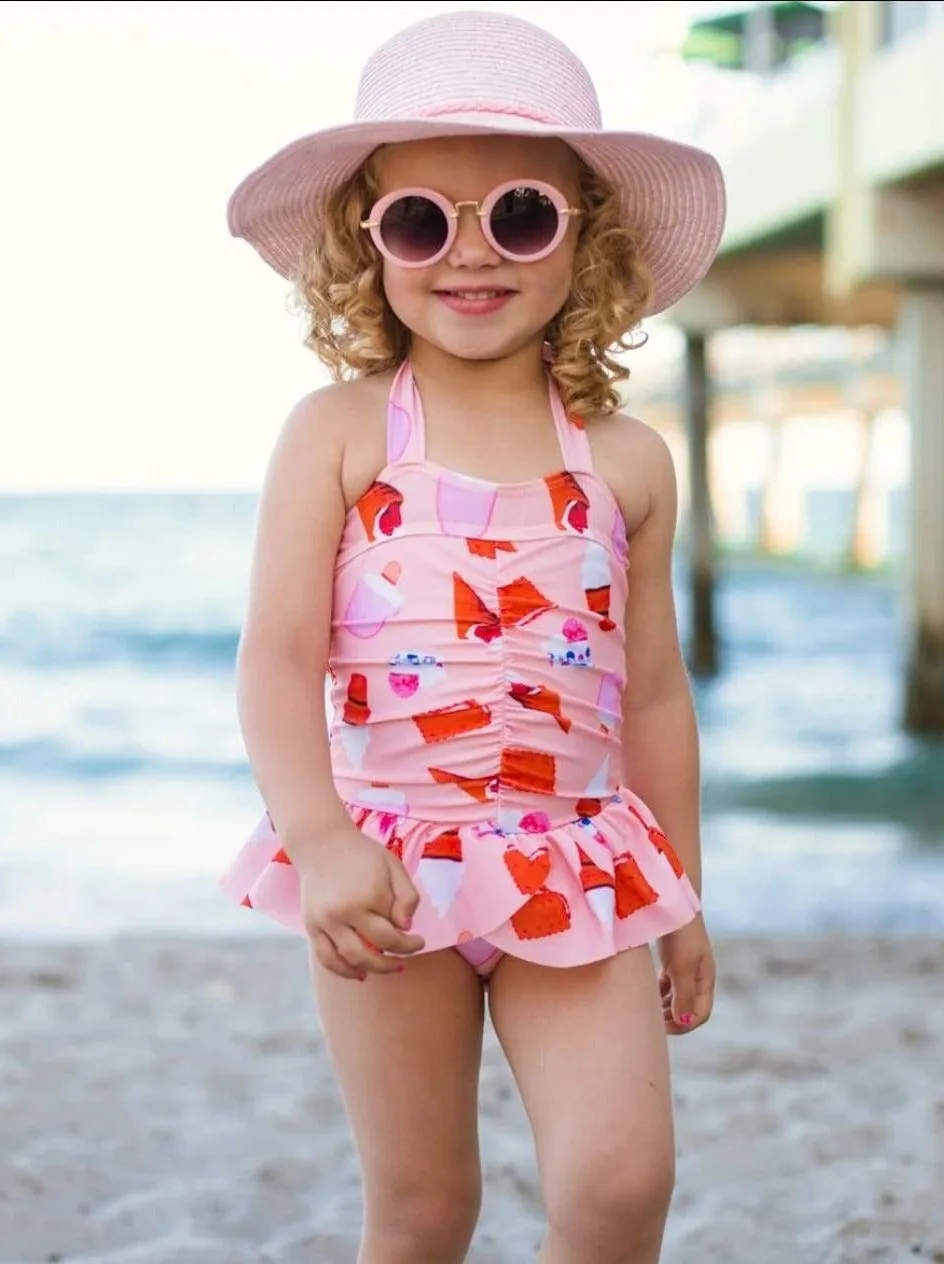 Girls Try Not To Melt One Piece Swimsuit