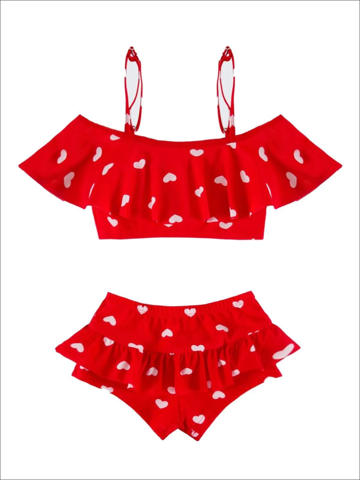 Girls Whole Lotta Love Two Piece Swimsuit