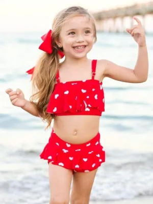 Girls Whole Lotta Love Two Piece Swimsuit