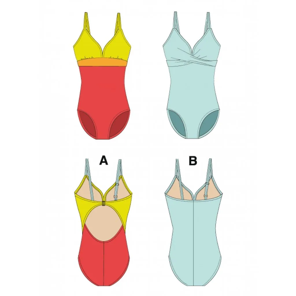 Jalie Sewing Patterns One-Piece Swimsuits