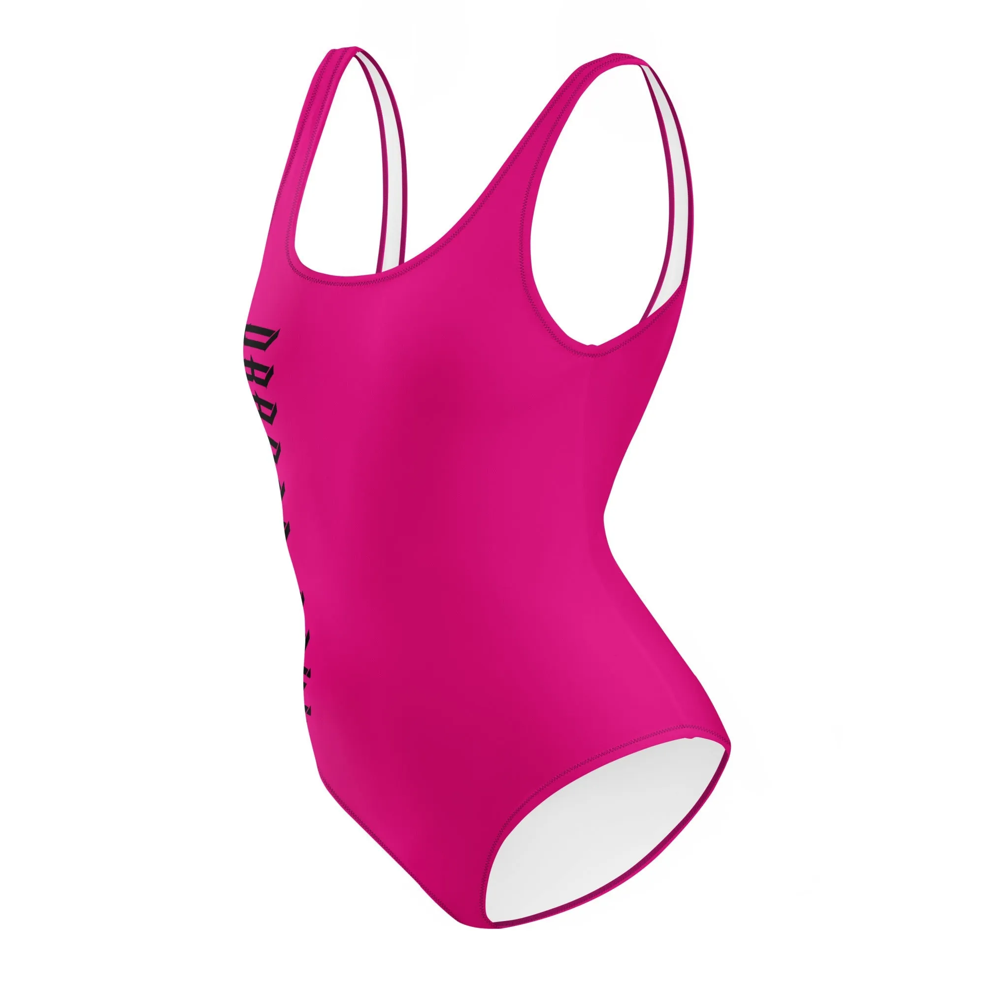 Medium Violet Red One-Piece Swimsuit