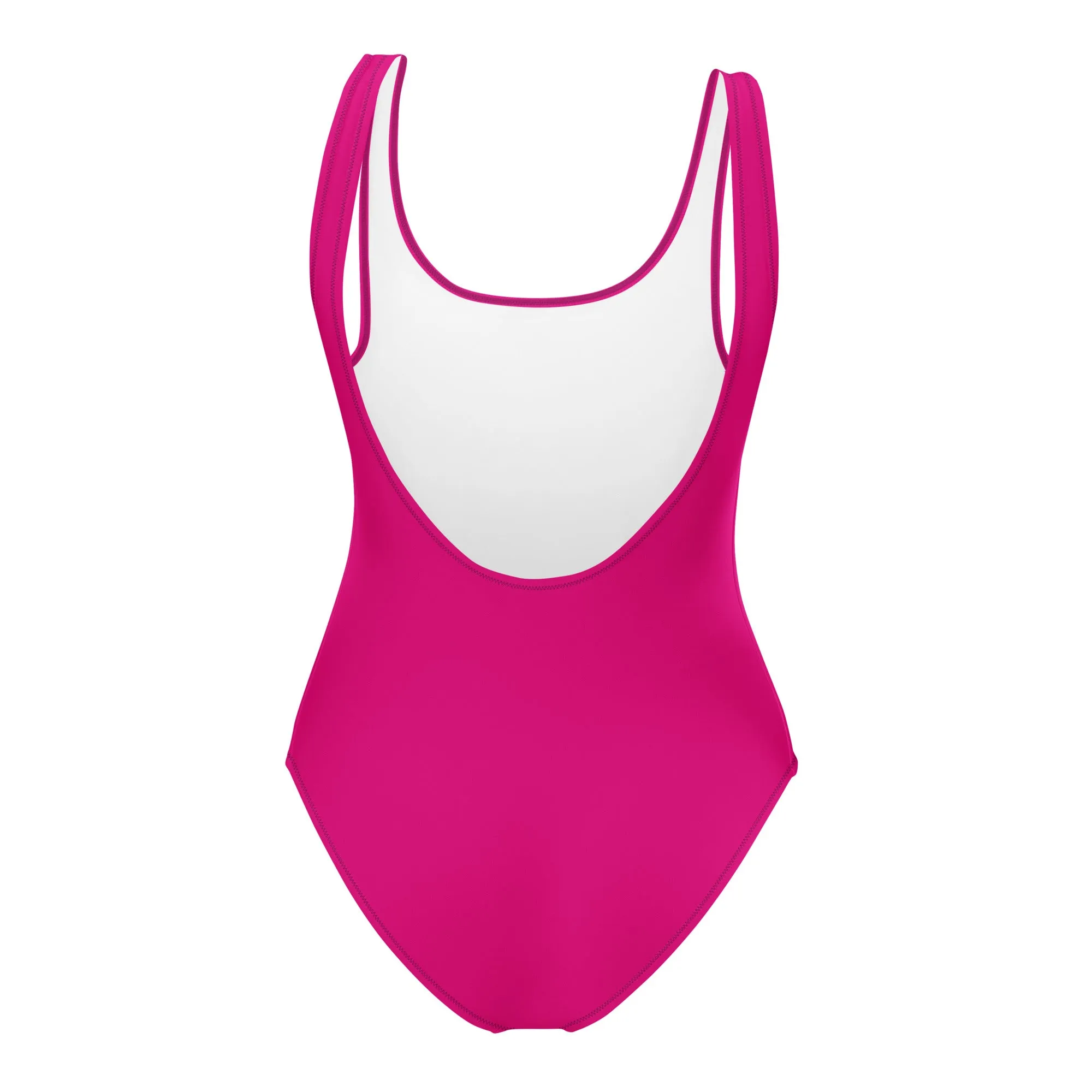 Medium Violet Red One-Piece Swimsuit