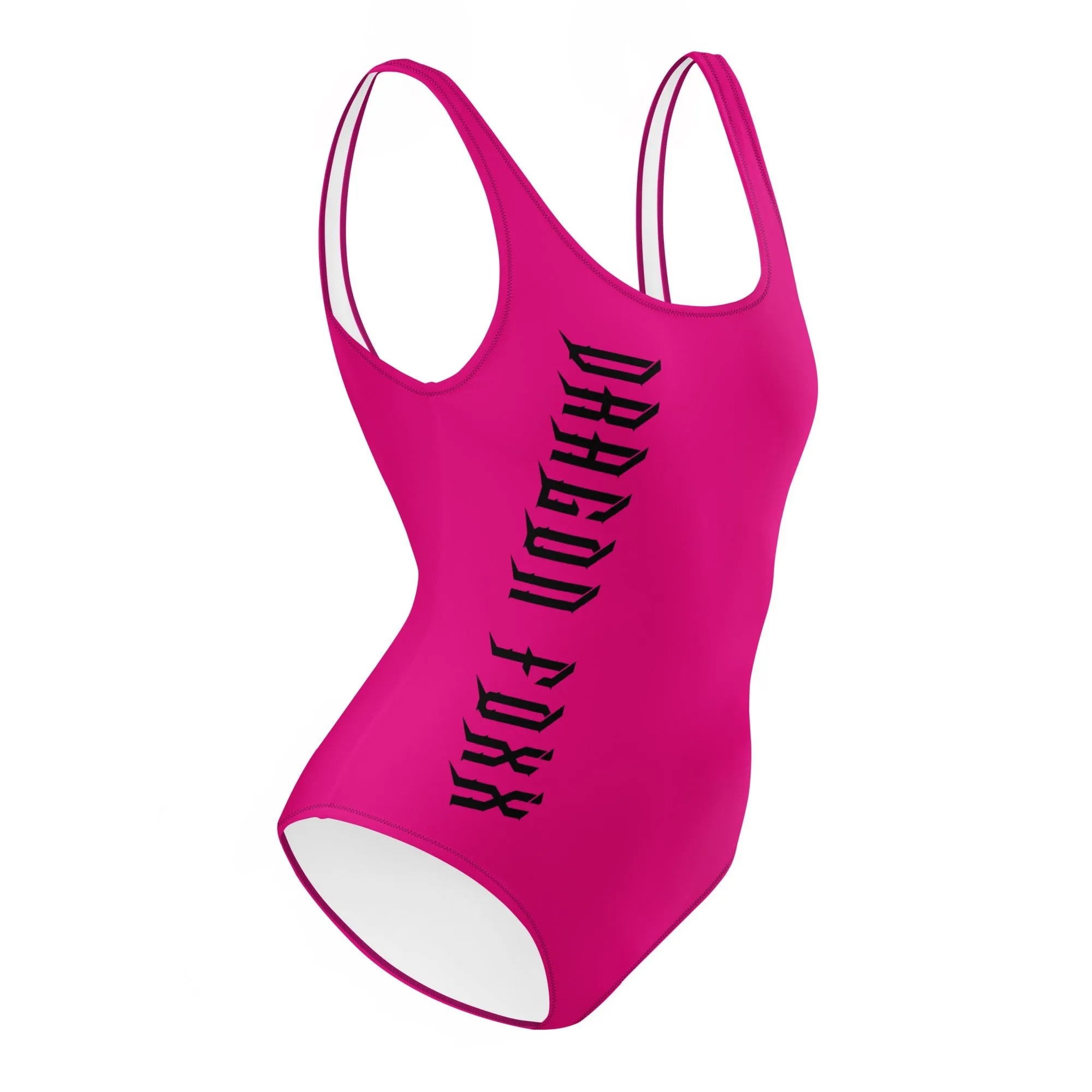 Medium Violet Red One-Piece Swimsuit