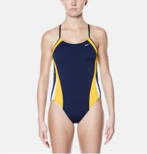 Nike Women's Polyester Color Surge Cut-Out One Piece Swimsuit