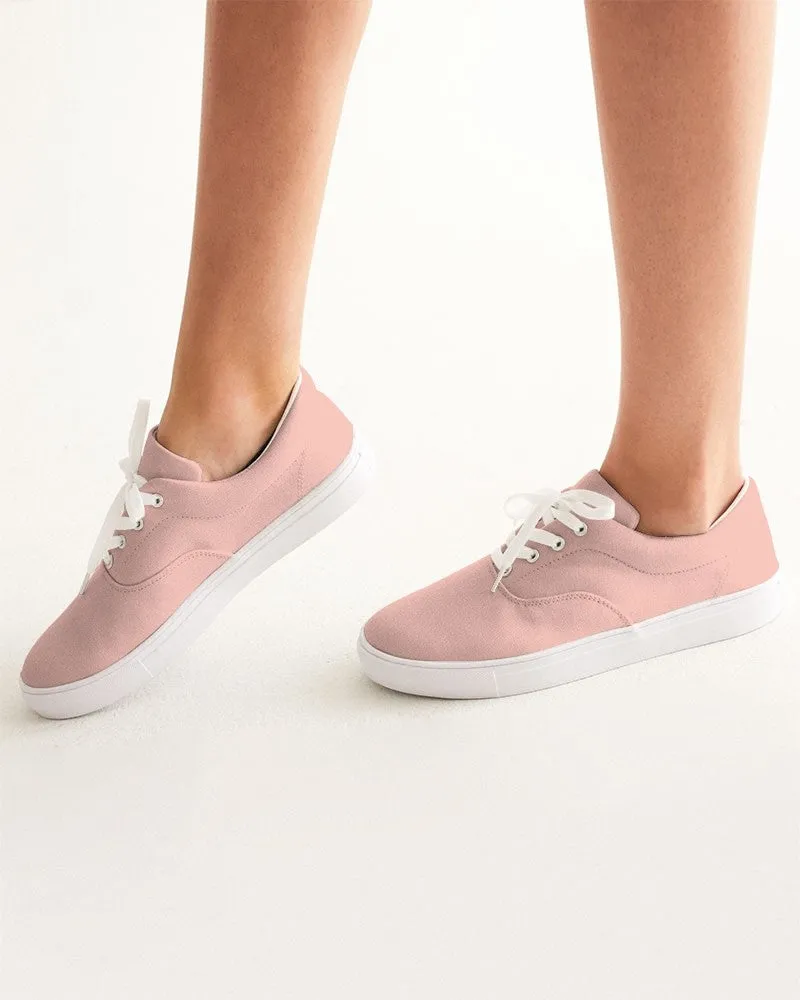 Pale Pastel Pink Red Women's Canvas Sneakers | Women's | Bright Pale Pastel Pink Red | C0M30Y22K0