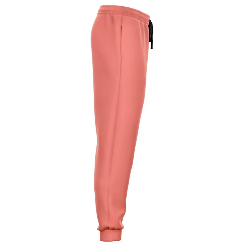 Pastel Pink Red Joggers | Unisex | with PLUS sizes | Bright Pastel Pink Red | C0M60Y45K0
