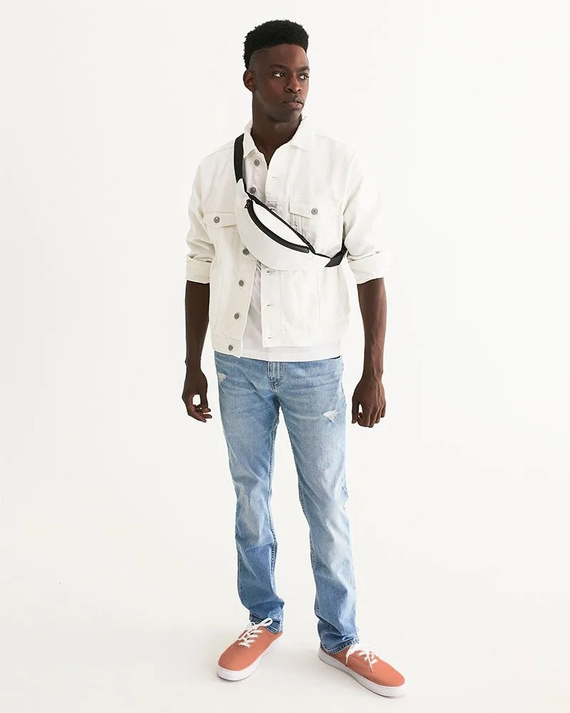 Pastel Red Men's Canvas Sneakers | Men's | Bright Pastel Red | C0M60Y60K0