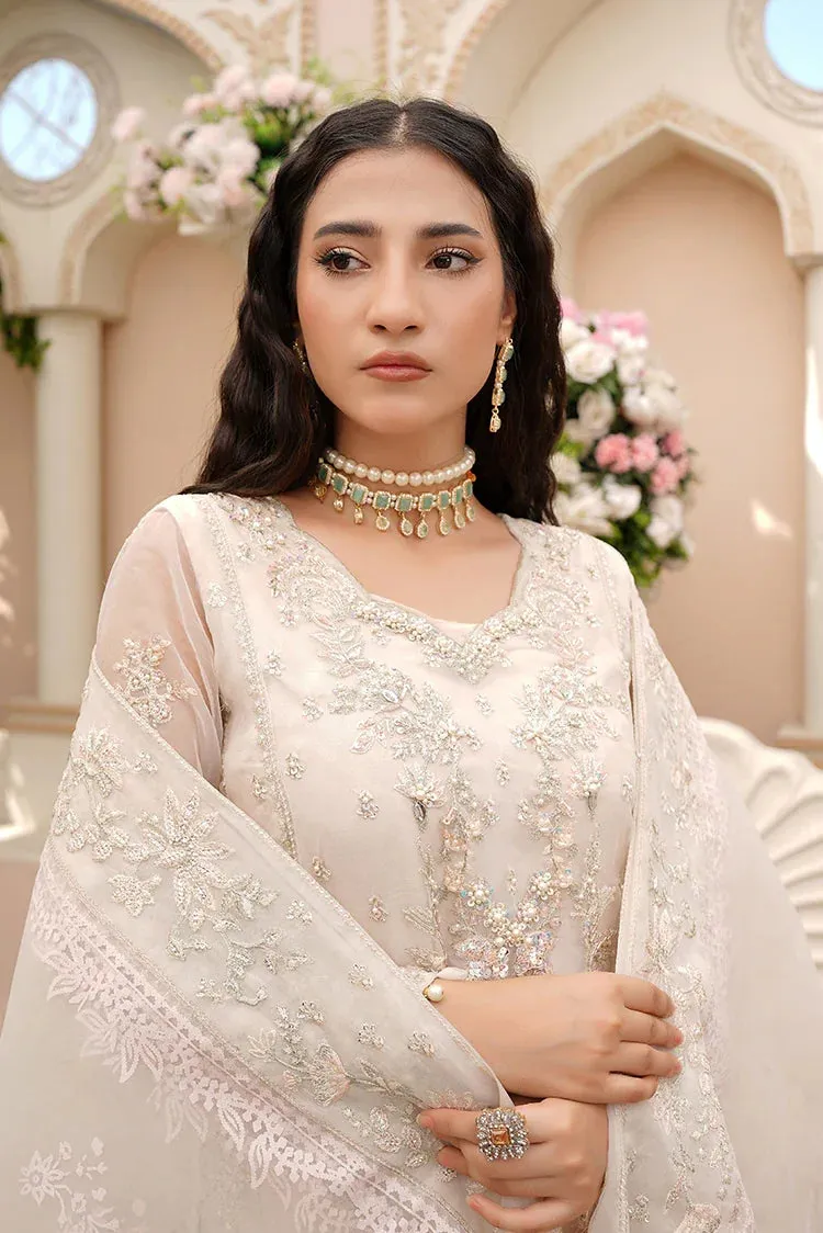 Ricamo - Dhanak 4 PC Unstitched Festive Collection - Chandi