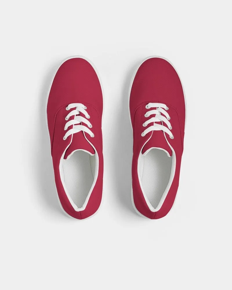 Shaded Red Canvas Sneakers | Men's | C0M100Y75K30