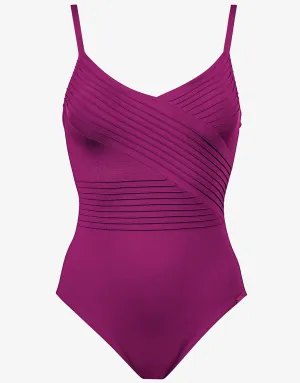 Softline Wrap Swimsuit - Magenta