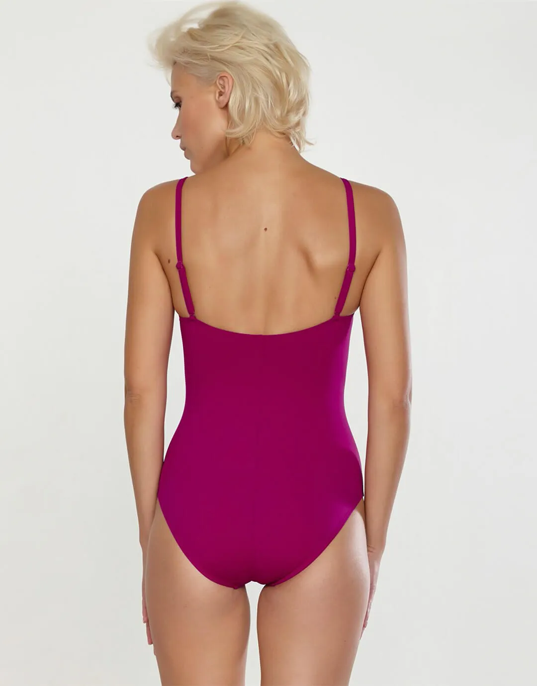 Softline Wrap Swimsuit - Magenta