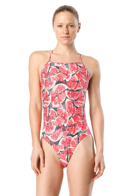 Speedo Turnz Women&#39;s Tie Back One Piece Swimsuit