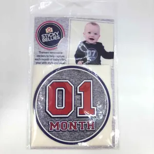 Sporty Shorty Milestone Stickers