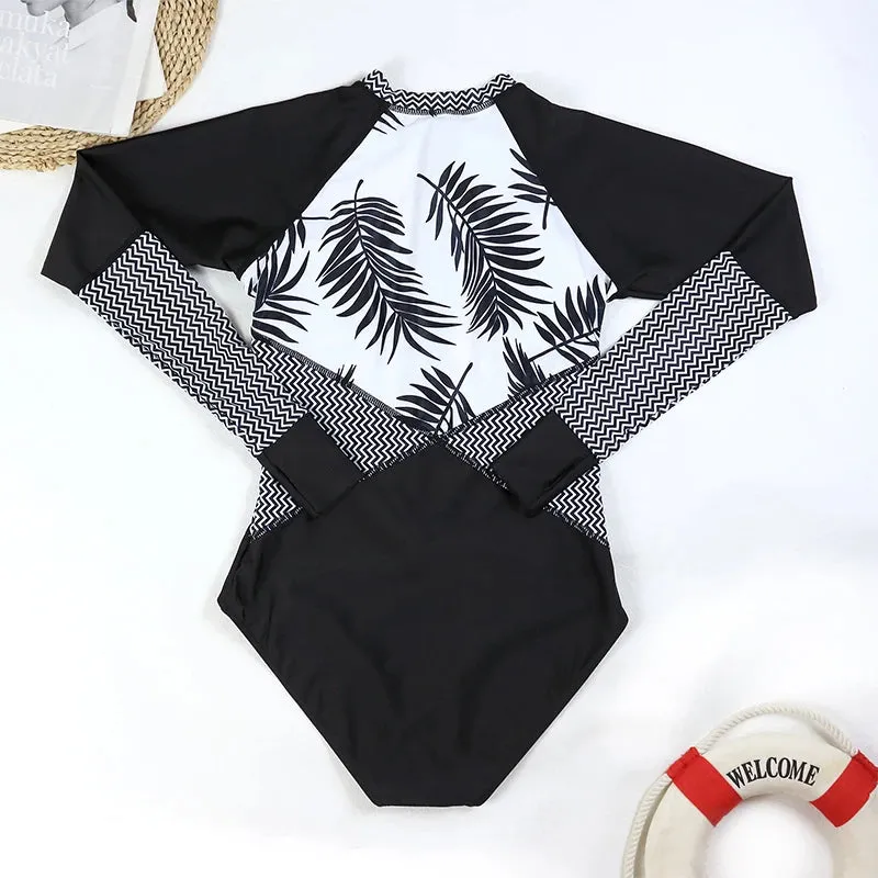 Sporty Surf & Swim One-Piece Suit for Active Women