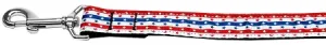Stars In Stripes Nylon Dog Leash 5-8 Inch Wide 6ft Long