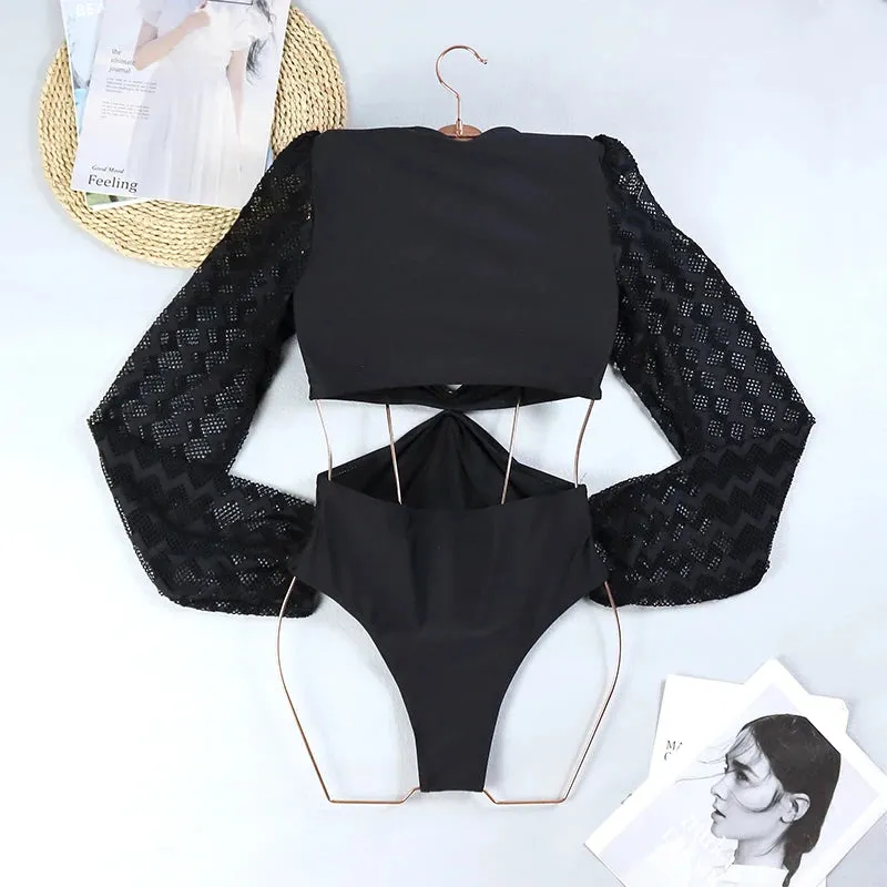 Tropical Rash Guard Swimsuit - UV Safe