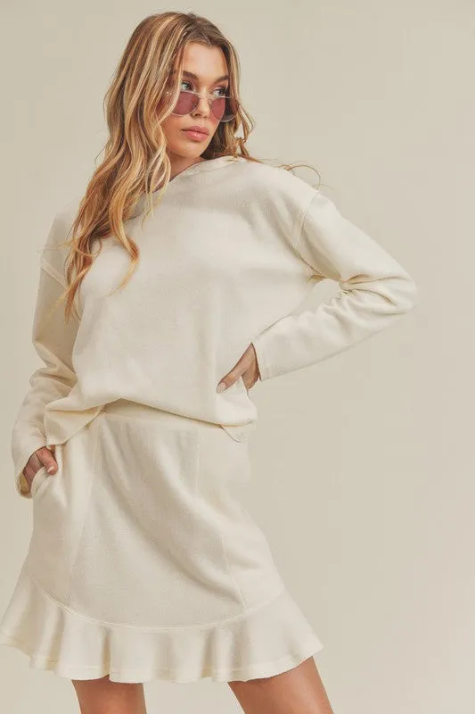 White Casual Long Sleeve Suit