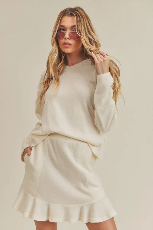 White Casual Long Sleeve Suit