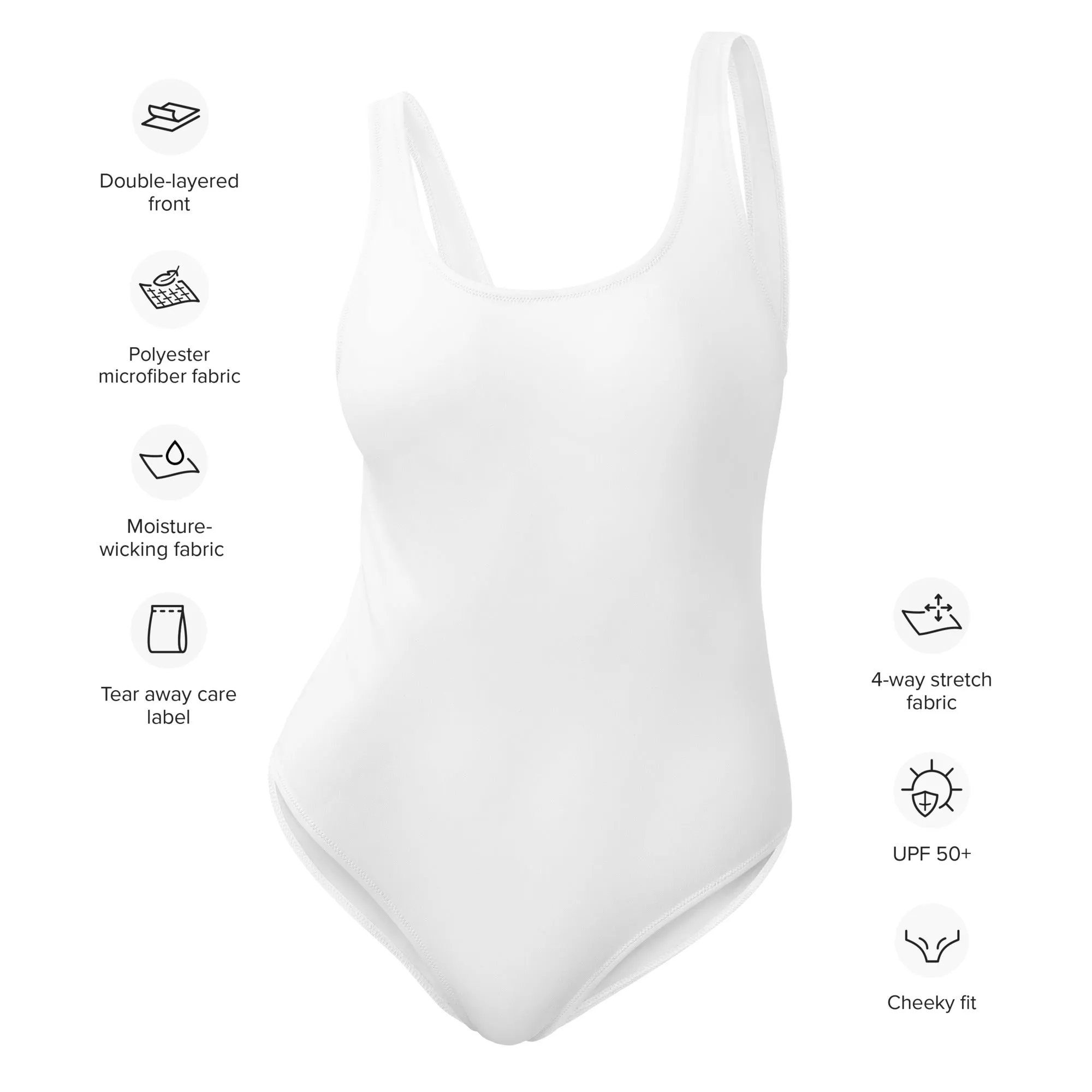 White One Piece Swimsuit from Extremely Stoked