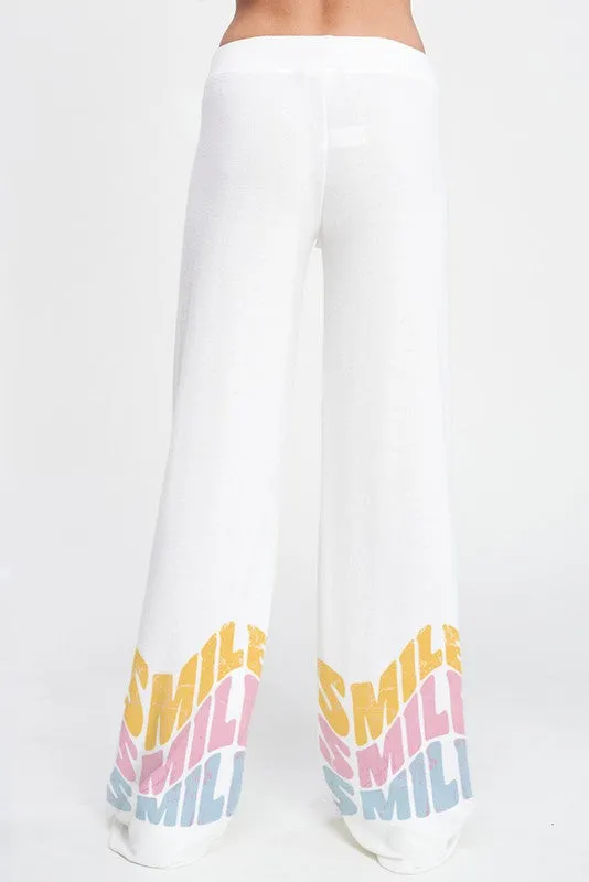 White Star Smile Face Sleep Lounge Wear Set