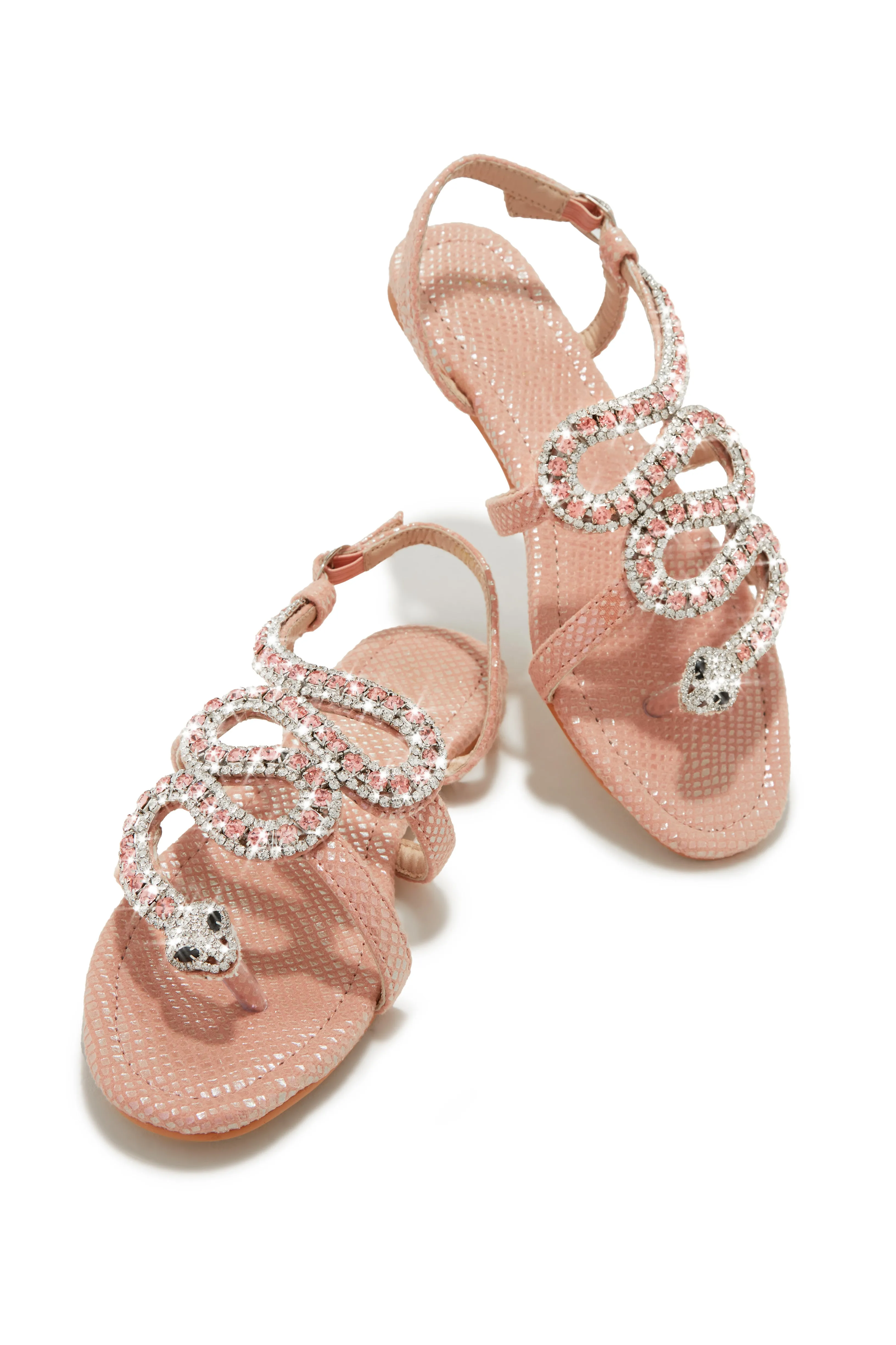 Wild One Snake Embellished Sandals - Multi
