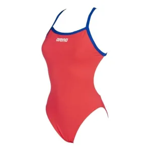 WOMEN'S SOLID LIGHT TECH HIGH ONE PIECE - FLUO RED