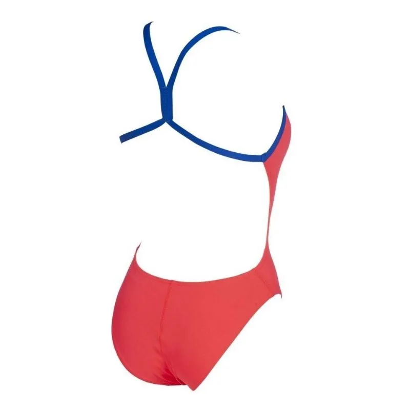WOMEN'S SOLID LIGHT TECH HIGH ONE PIECE - FLUO RED