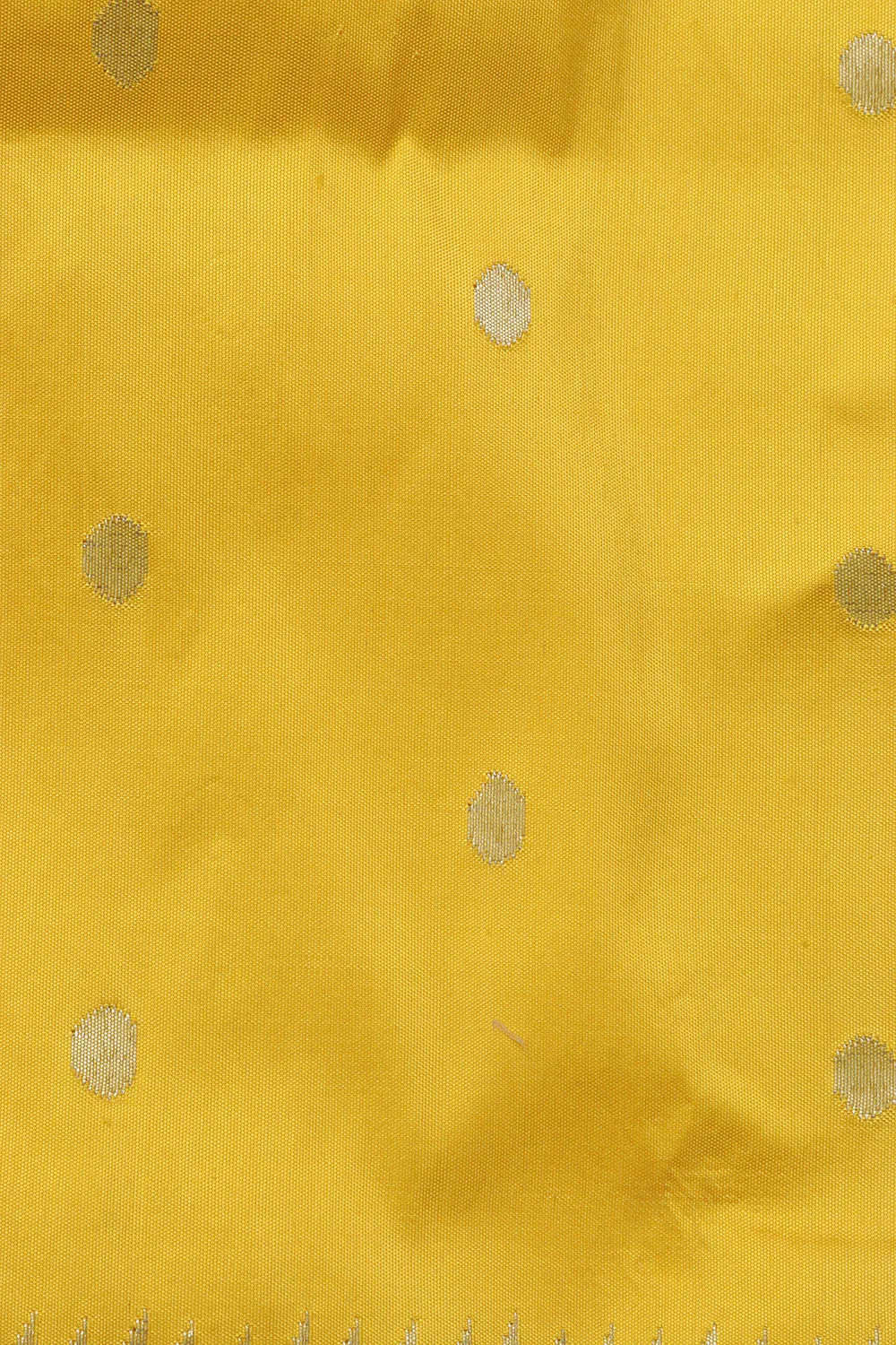 Yellow Paithani Silk Saree with Flower Design Border